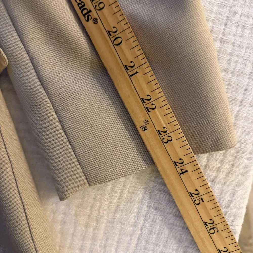 Vintage Palm Beach Blazer Mens Large Beige Wool Gold Button Classic USA 90s